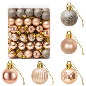 vidaXL Kerstballen set 150 st Rose Gold 3 cm Polystyreen