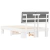 vidaXL Bedframe met Gevoerd Hoofdgedeelte Lichtgrijs 120 x 190 cm