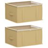 vidaXL Opbergdoos met transparant bovenraam 2 st Nonwoven stof 33,6 L