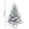 vidaXL Kunstkerstboom met 150 LED met standaard Wit 150 cm PE en PVC