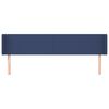 vidaXL Hoofdbord met randen 163x16x78/88 cm stof blauw