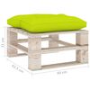 vidaXL 5-delige Loungeset met kussens pallet grenenhout