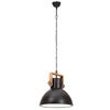 vidaXL Hanglamp industrieel rond 25 W E27 40 cm zwart