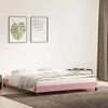 vidaXL Bedframe zonder matras 200x210 cm fluweel roze