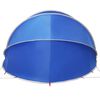 vidaXL Pooldome Blauw 430 x 430 x 210 cm 185T polyester met PU-coating