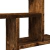 vidaXL Wandschappen 2 st 38x12x38 cm bewerkt hout gerookt eikenkleurig