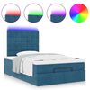 vidaXL Ottoman bed met matrassen en LED's 120x190cm fluweel