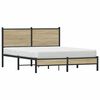 vidaXL Bedframe zonder matras metaal sonoma eikenkleurig 137x190 cm