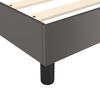 vidaXL Boxspring bed kunstleer grijs 160x200 cm