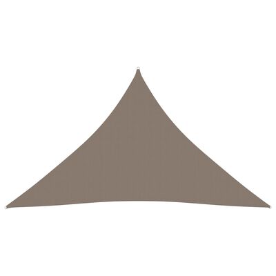 vidaXL Zonnescherm driehoekig 4x5x5 m oxford stof taupe