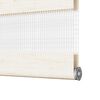 vidaXL Zebra rolgordijn 115x100 cm stofbreedte 110,9 cm marmerbeige