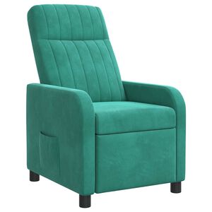 vidaXL Relaxfauteuil Turquoise fluweel