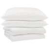 vidaXL Zomer Dekbed met kussen 3 pcs Wit Microfibre