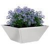 vidaXL Tuin Bloempot 5 pcs Zilver 35 x 35 x 15 cm Roestvrij staal