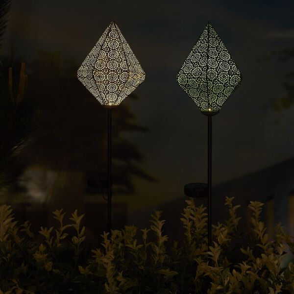 Luxform Tuinlamp op stok Tyana solar LED roze