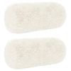 vidaXL Kussen 2 st HEERLEN Wit &Oslash; 15 x 40 cm PV Fleece