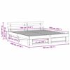 vidaXL Bedframe met hoofdeinde Wit 180 x 200 cm Massief grenenhout