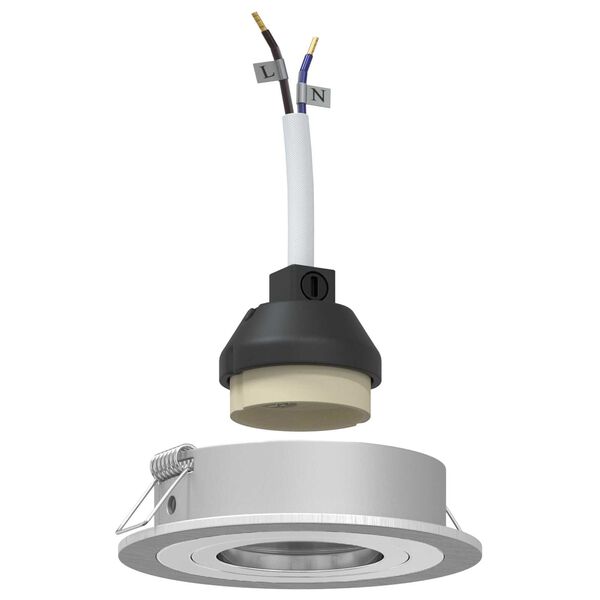 vidaXL Spotje Zilver 9 x 9 x 2 cm Aluminium