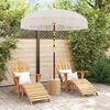 vidaXL Macramé Parasol Crème 190 x 190 x 260 cm