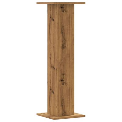 vidaXL Speakerstandaards 2 st 30x30x95 cm hout artisanaal eikenkleurig