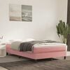 vidaXL Pocketveringmatras medium 120x210x20 cm fluweel roze