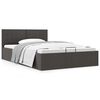 vidaXL Bedframe met hydraulische opslag stof donkergrijs 120x200 cm