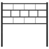 vidaXL Hoofdbord 90 cm metaal zwart
