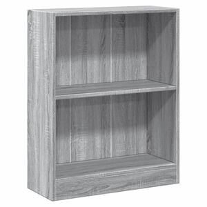 vidaXL Boekenkast 60x24x76 cm bewerkt hout grijs sonoma eikenkleurig