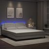 vidaXL Bedframe met LED zonder matras "Zadar" wit 180x200 cm