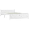 vidaXL Bedframe met lades wit 160x200 cm