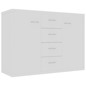 vidaXL Dressoir 88x30x65 cm bewerkt hout wit