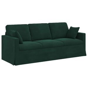 vidaXL Bank Donkergroen 198 x 78 x 80 cm Fluweel