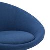 vidaXL Eetkamerstoelen draaibaar 4 st stof blauw