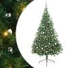 vidaXL Kunstmatig Voorverlicht Kerstboom met 300 LED Groen 240 cm PVC