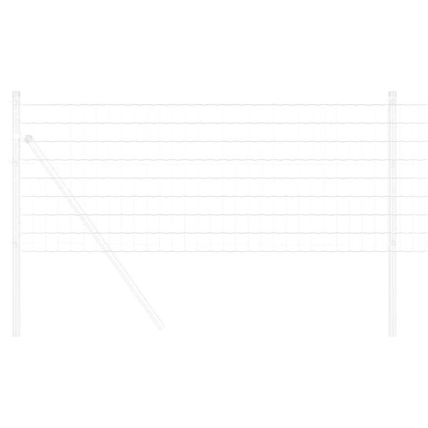 vidaXL Euro Hek Zilver 0.4 x 10 m Warmverzinkt ijzer