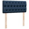 vidaXL Bed poef met matras en LED's 100x200 cm stof blauw