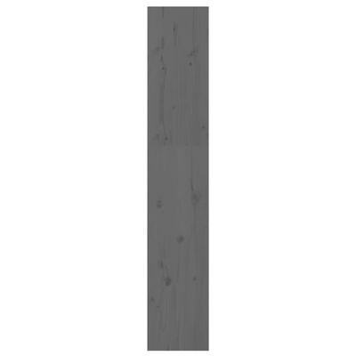 vidaXL Boekenkast/kamerscherm 60x30x167,5 cm massief grenenhout grijs