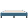vidaXL Boxspring zonder matras fluweel donkerblauw 120x220 cm