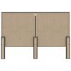 vidaXL Boxspring stof donkergrijs 140x200 cm