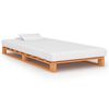 vidaXL Bedframe pallet massief grenenhout bruin 90x200 cm