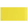 vidaXL Keuken Achterwand Geel 80 x 40 x 0,6 cm gehard glas