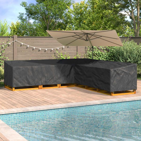 vidaXL Meubelhoes Zwart 300 x 300 x 80 cm 210D Oxford Stof