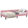 vidaXL Hoekbedframe met hoofdeinde Roze 80 cm x 200 cm Fluweel