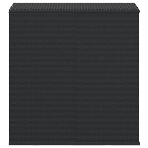 vidaXL Tuinbox 100x49x103,5 cm polyetheen rattan zwart