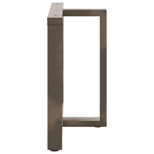 vidaXL Eettafelpoten 2 st T-vormig 100x35x(72-73) cm staal naturel