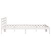 vidaXL Bedframe Wit 208.6 x 157.6 x 69.4 cm Massief grenenhout