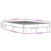 vidaXL Bedframe bewerkt hout metaal zwart 120x200 cm
