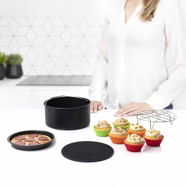 Princess 10-delige Aerofryer-accessoireset 3,2 L metaal en siliconen