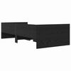 vidaXL Bedframe met lade Zwart Eiken 100 x 200 cm Massief grenenhout