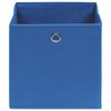 vidaXL Opbergboxen 10 st 32x32x32 cm stof blauw